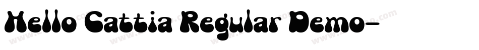 Hello Cattia Regular Demo字体转换